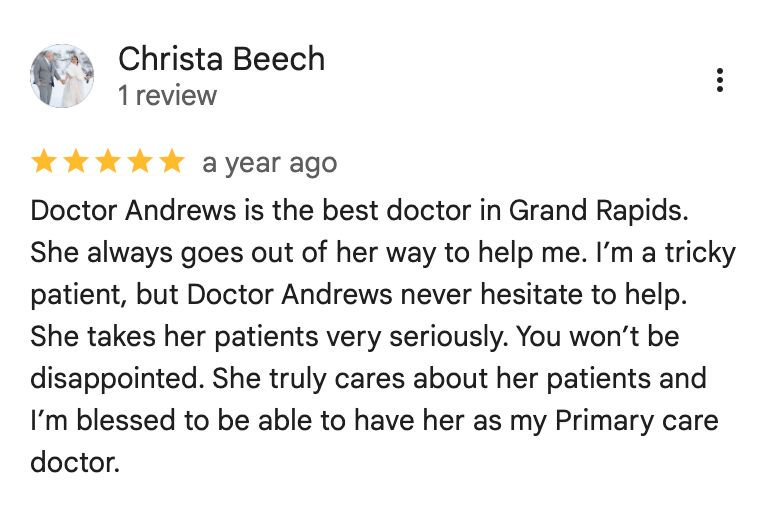 Christa review of DPC West Michigan