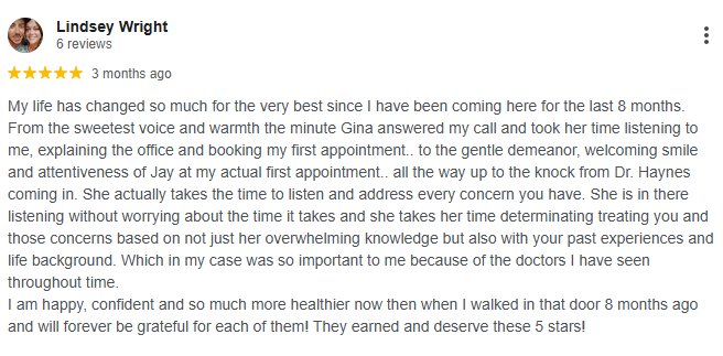 Lindsey review of Family First Health Center