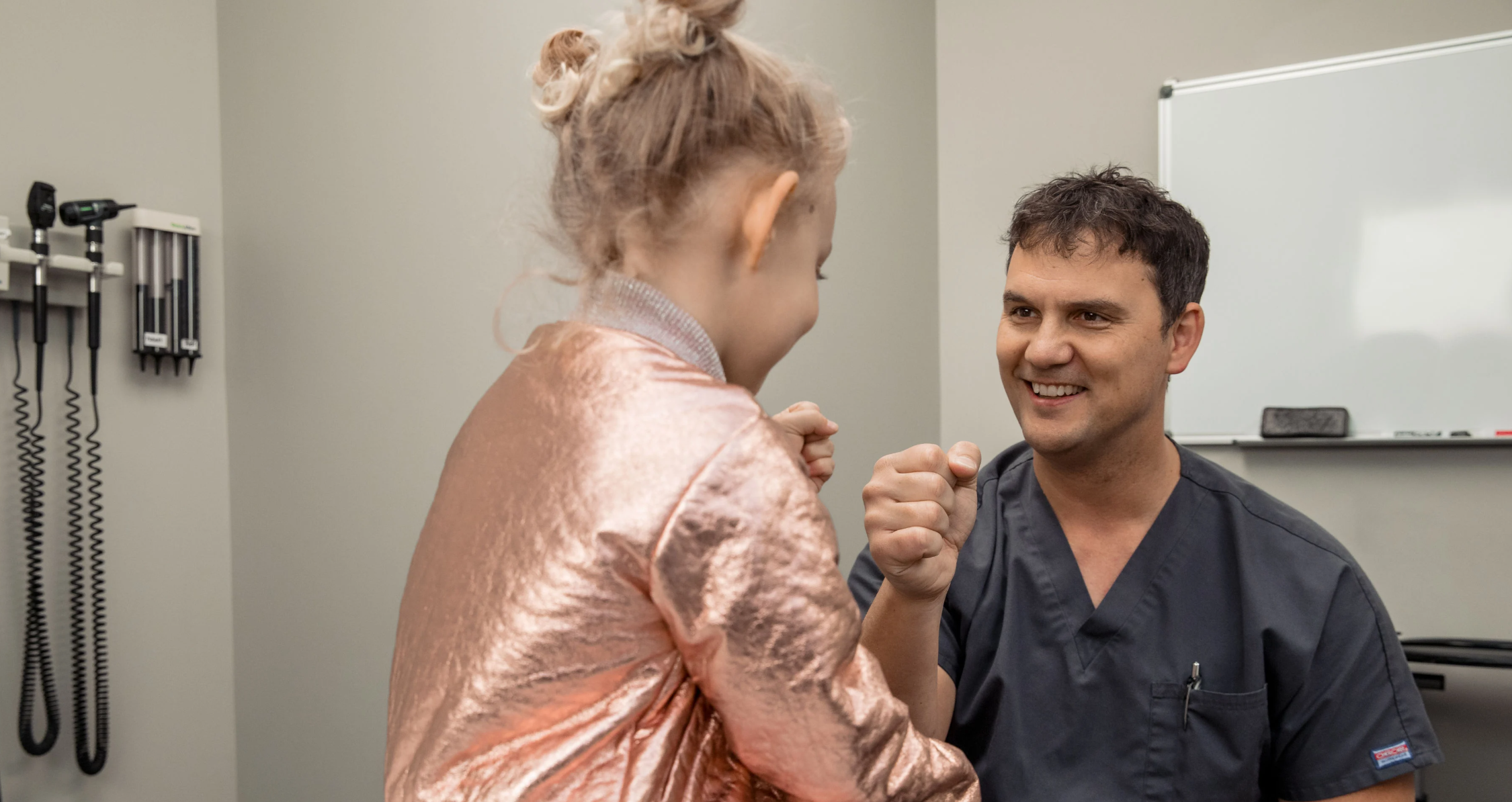 physician and child patient